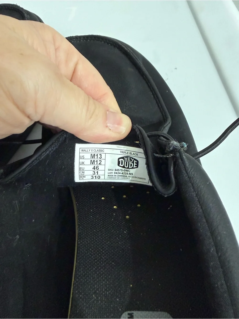 Hey Dude Black Casual Slip-On Loafers